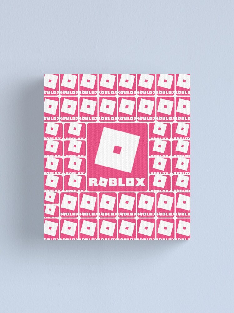 Roblox Pink Game Collage Canvas Print By Best5trading Redbubble - light pink roblox app logo