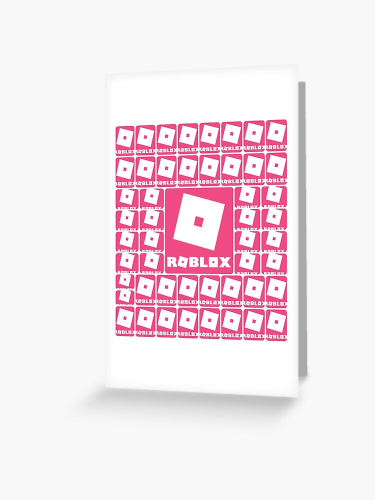 Roblox Pink Game Collage Greeting Card By Best5trading Redbubble