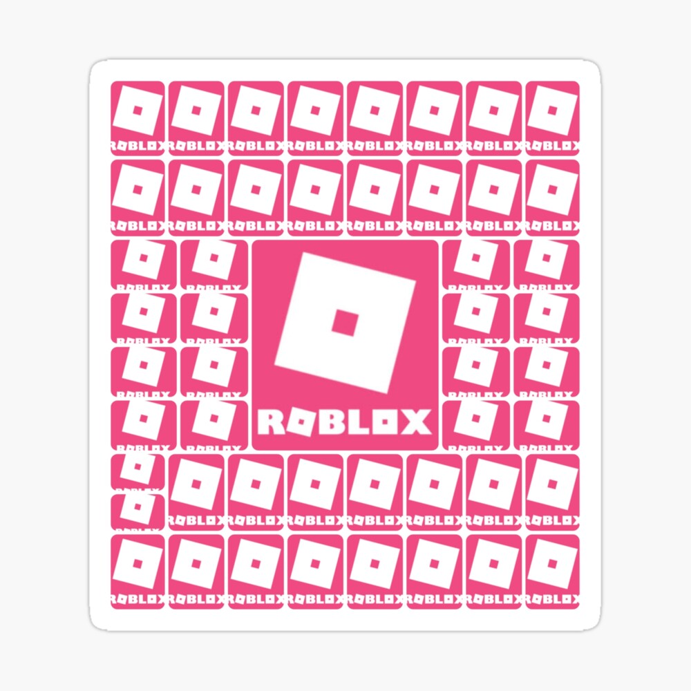 Roblox Pink Game Collage Art Board Print By Best5trading Redbubble - pink roblox logo square