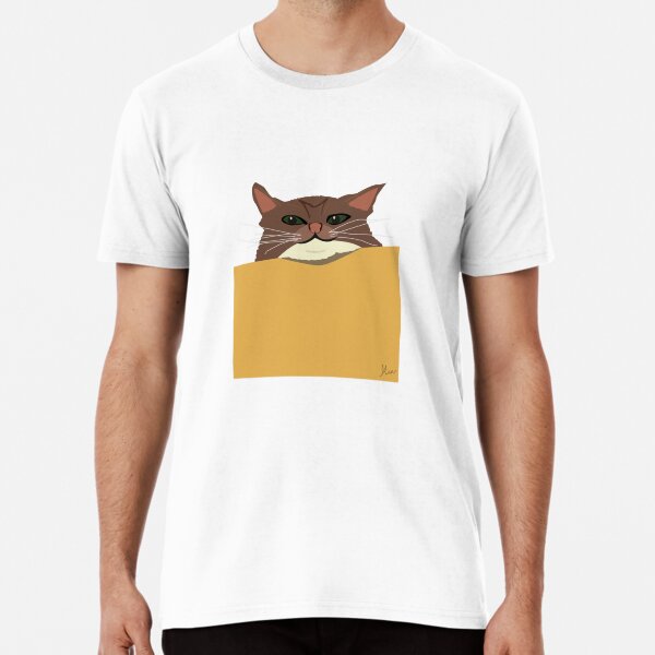 Cardboard Box Cat Premium T-Shirt