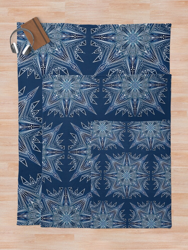 Alternative Ansicht von Schneeflocke Fleecedecke