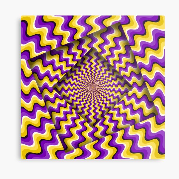Physiological Optical Illusions Metal Print