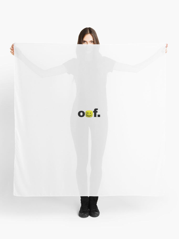 Oof Roblox Scarf By Yllwsnake Redbubble - roblox white head scarf