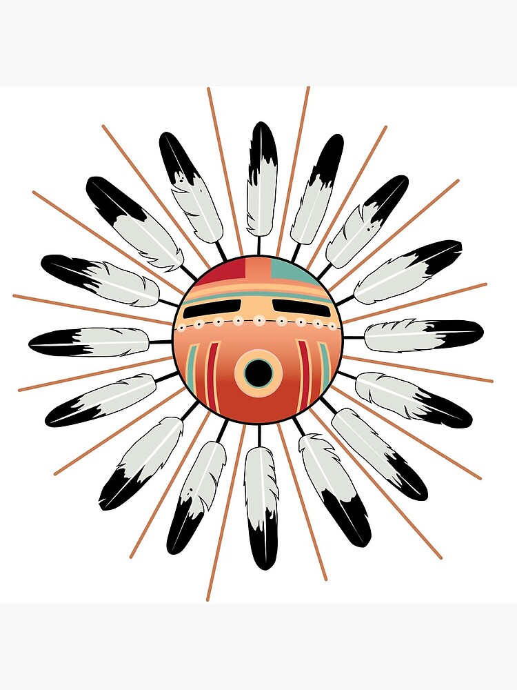 "Zuni Sun God" Throw Pillow by msb1016 Redbubble