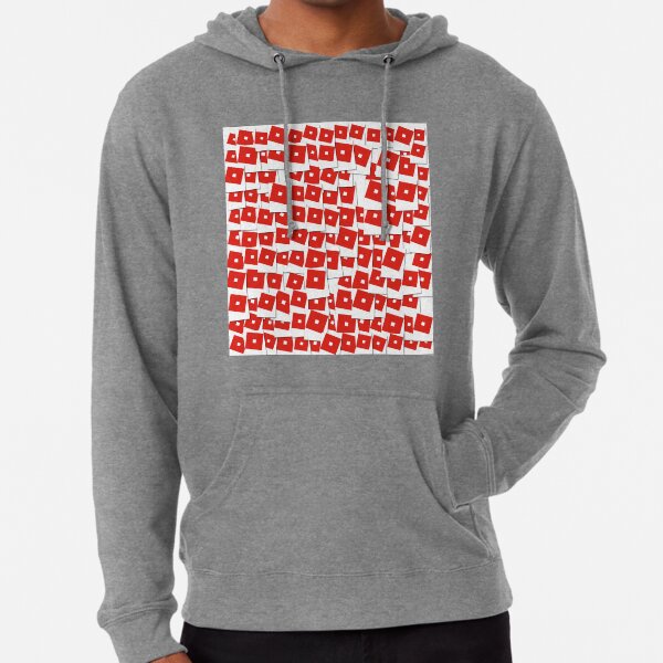 Bloxbuilder165 S Old Roblox Character S Face Lightweight Hoodie By Badlydoodled Redbubble - red hoodie with headphones roblox shirt