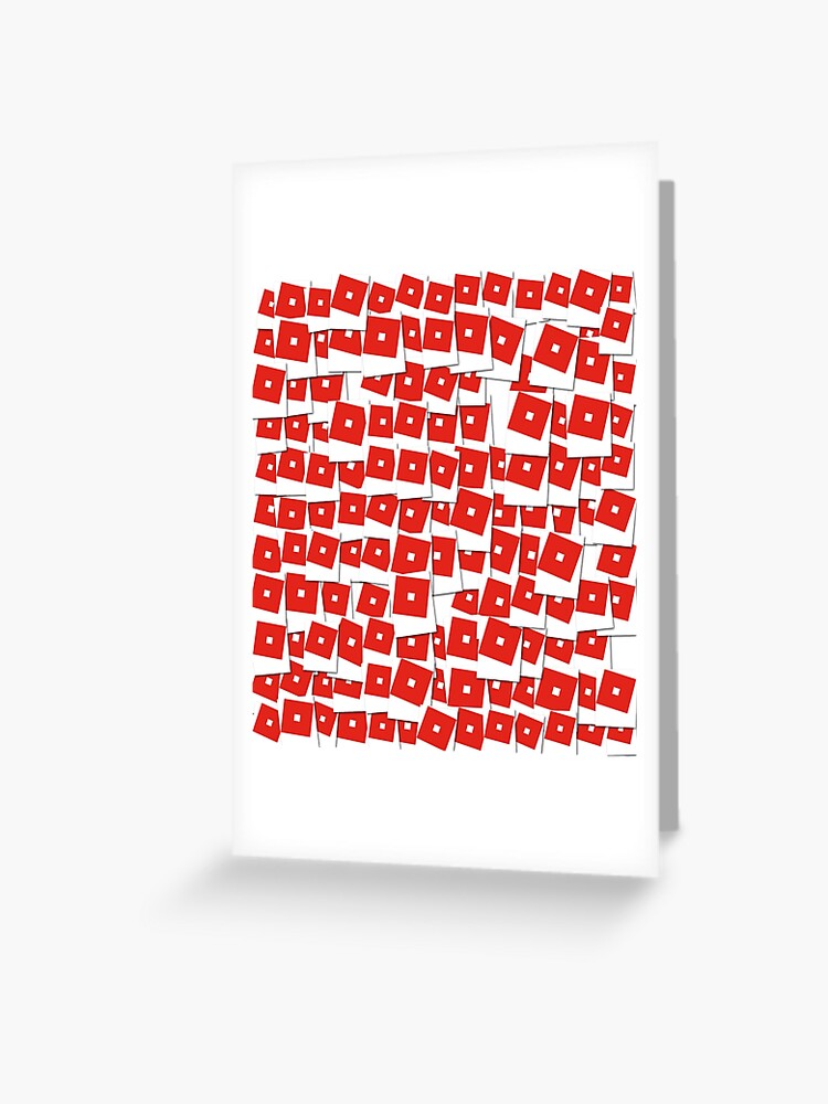 Roblox New Logo 1 Greeting Card By Best5trading Redbubble - roblox logo new