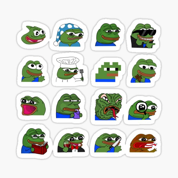 Pepe Stickers Redbubble - pepe the frog song id roblox