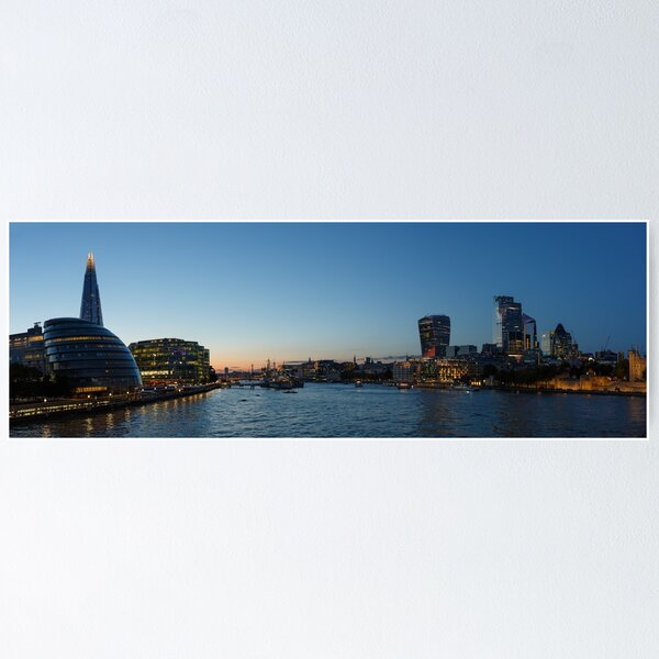 Item preview, Thames panorma from Tower Bridge designed and sold by Tadas  Svetikas.
