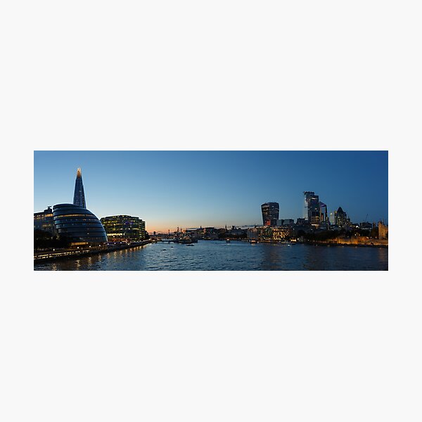 Item preview, Thames panorma from Tower Bridge designed and sold by Tadas Svetikas.