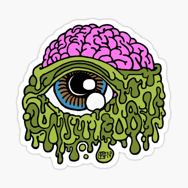 Vista previa del artículo con la obra «cerebro moco», diseñado y vendido por Fungki.