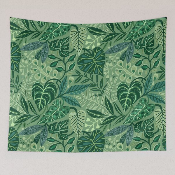 Item preview, Tropical leaves and plants. Jungles pattern. designed and sold by kostolom3000.