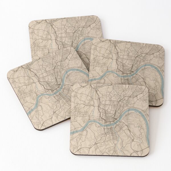 Item preview, Cincinnati Sepia Map designed and sold by CPTVDesign.