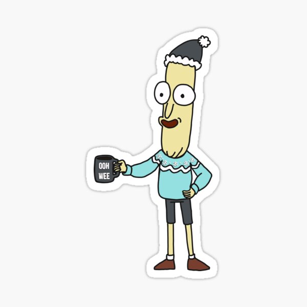 Festive Mr. Poopybutthole Sticker