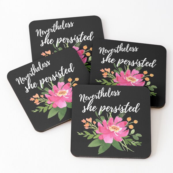 Item preview, Nevertheless She Persisted Inspirational Quote designed and sold by Linda Roisum.