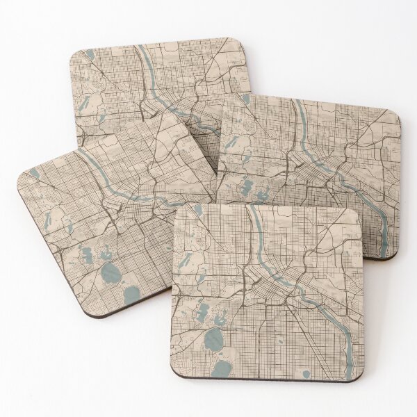Item preview, Minneapolis Sepia Map designed and sold by CPTVDesign.