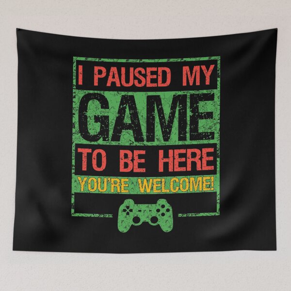 Item preview, I Paused My Game To Be Here Vintage Design Great Gift For Video Game Lovers Funny Gamers designed and sold by naworas.