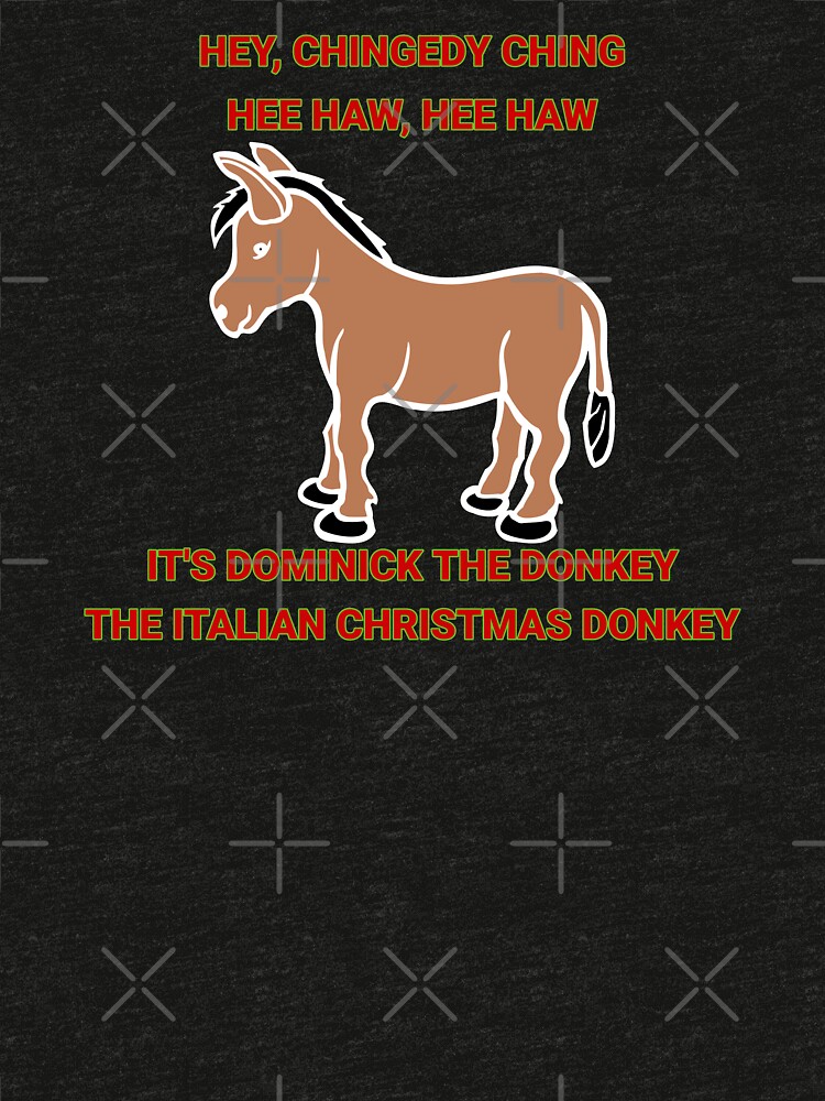 dominick the christmas donkey t shirt