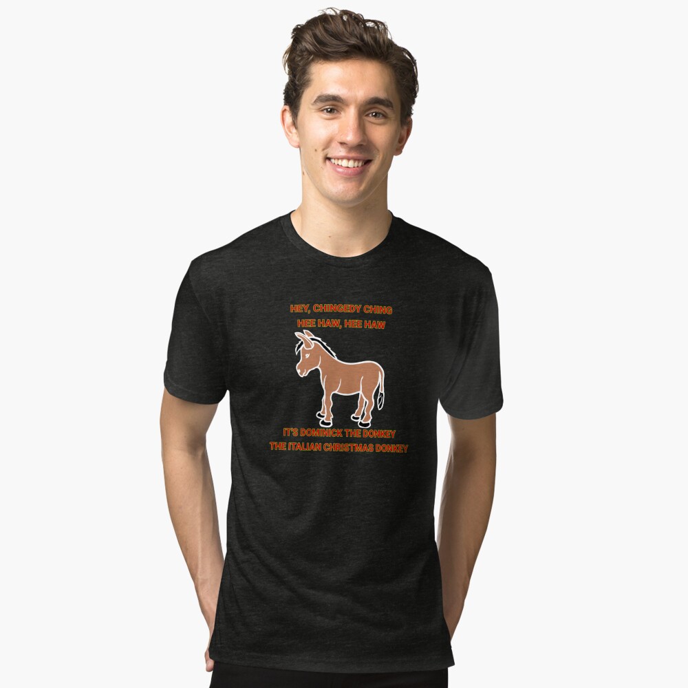 dominick the christmas donkey t shirt