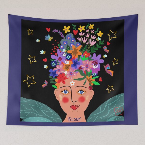 Item preview, La fée des abeilles et des fleurs designed and sold by AWAarts.