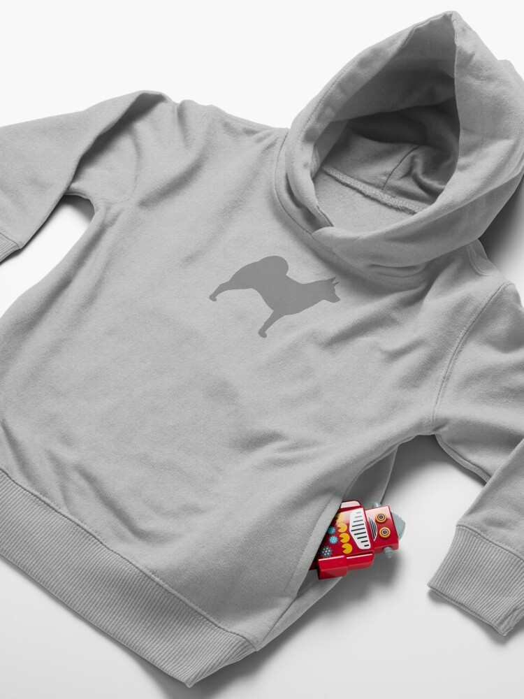 Alternate view of Norwegian Elkhound Silhouette(s) Toddler Pullover Hoodie