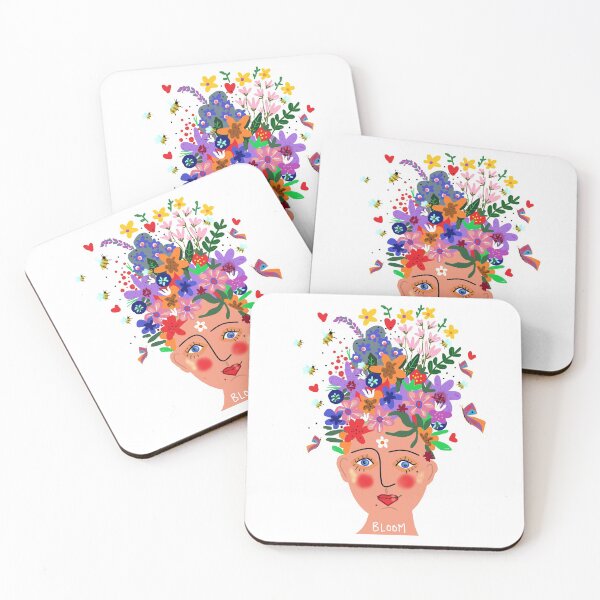 Item preview, La fée des abeilles et des fleurs on white designed and sold by AWAarts.