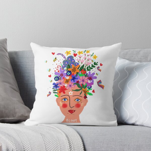 Item preview, La fée des abeilles et des fleurs on white designed and sold by AWAarts.
