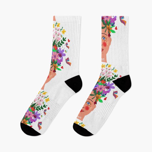 Item preview, La fée des abeilles et des fleurs on white designed and sold by AWAarts.