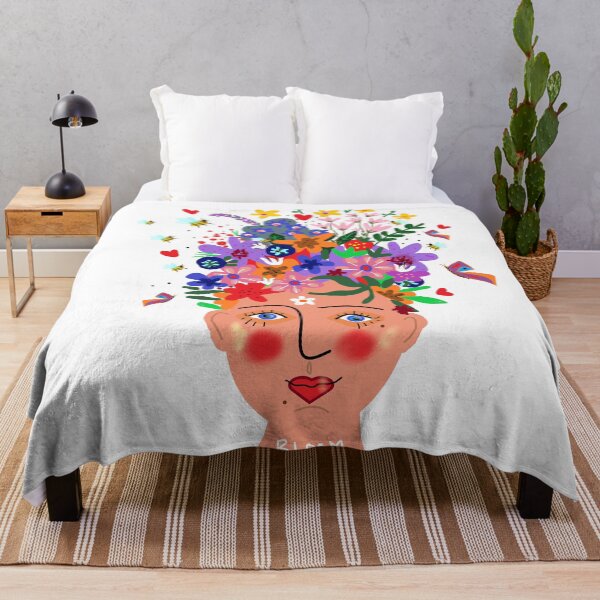 Item preview, La fée des abeilles et des fleurs on white designed and sold by AWAarts.