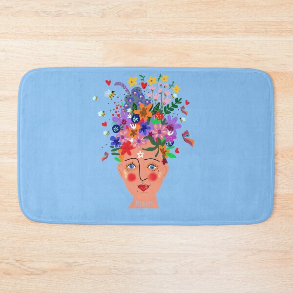 Item preview,  La fée des abeilles et des fleurs on pale blue designed and sold by AWAarts.