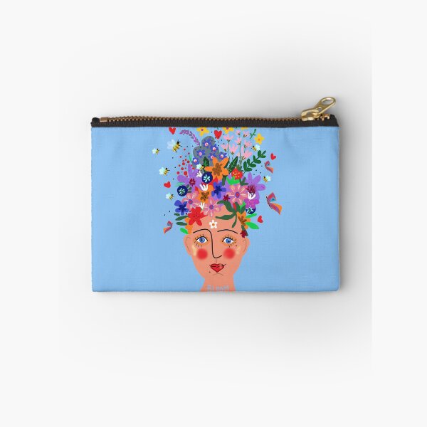 Item preview,  La fée des abeilles et des fleurs on pale blue designed and sold by AWAarts.