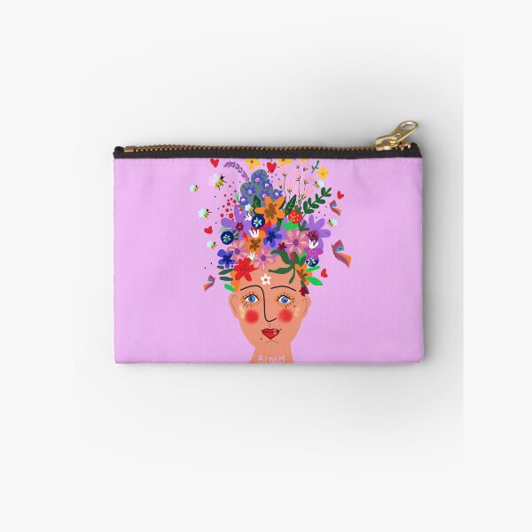 Item preview, Copy of  La fée des abeilles et des fleurs on pale pink designed and sold by AWAarts.