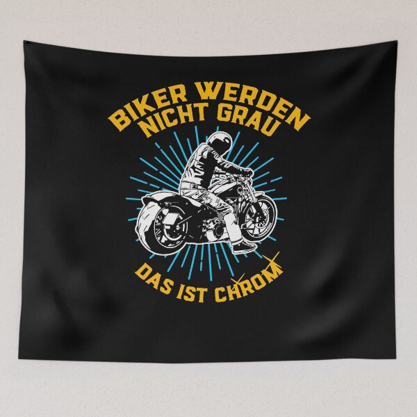 Item preview, Biker will not be gray THIS is Chrome I Birthday Gift designed and sold by ChrisFeil.