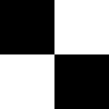 Artwork thumbnail, Black and White Quad Contrast Blocks by ArtformDesigns