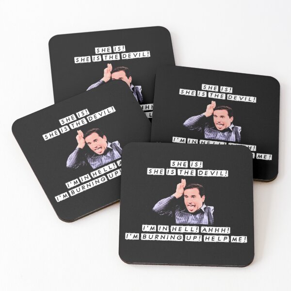 Item preview, Michael Scott Quote The Office Dinner Party Jan Is the Devil  designed and sold by GRAPHICxBOMB.