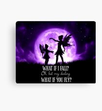 What if I Fall? Oh, but my darling what if you fly? Canvas Print