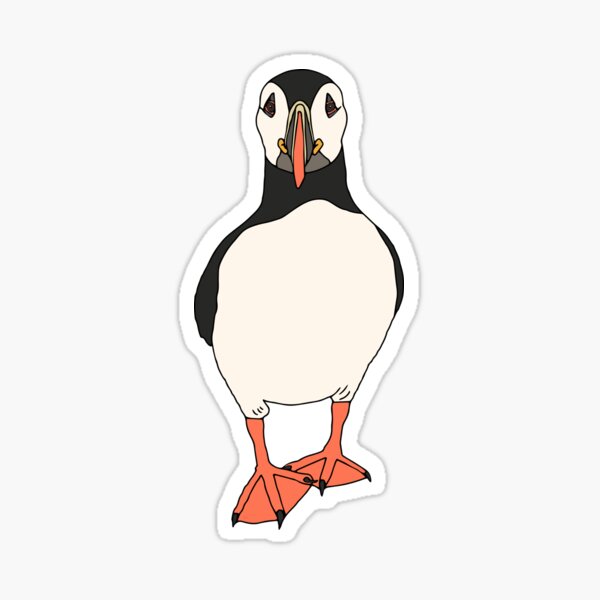 Item preview, Atlantic Puffin walking towards you designed and sold by stephaniepeters.