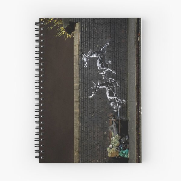 Artikelvorschau, Banksy Weihnachtsobdachlosigkeit-Ren-Wandgemälde entworfen und verkauft von TrainWreckTees.