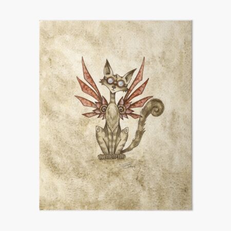 Steam Cat Art Board Print