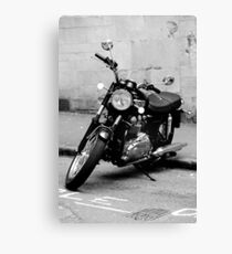 Old Triumph Bonneville Motorbike Canvas Print