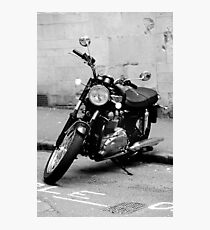 Old Triumph Bonneville Motorbike Photographic Print