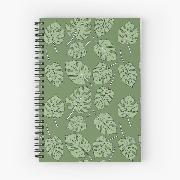 Item preview, Monstera Leaf - Green on Green Line Drawing Pattern  designed and sold by hellocando.