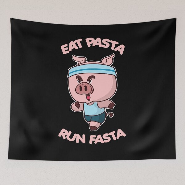 Item preview, Eat Pasta Run Faster I love sports & noodles designed and sold by ChrisFeil.