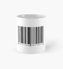 <3 Barcode Schwarz Tasse (Standard)