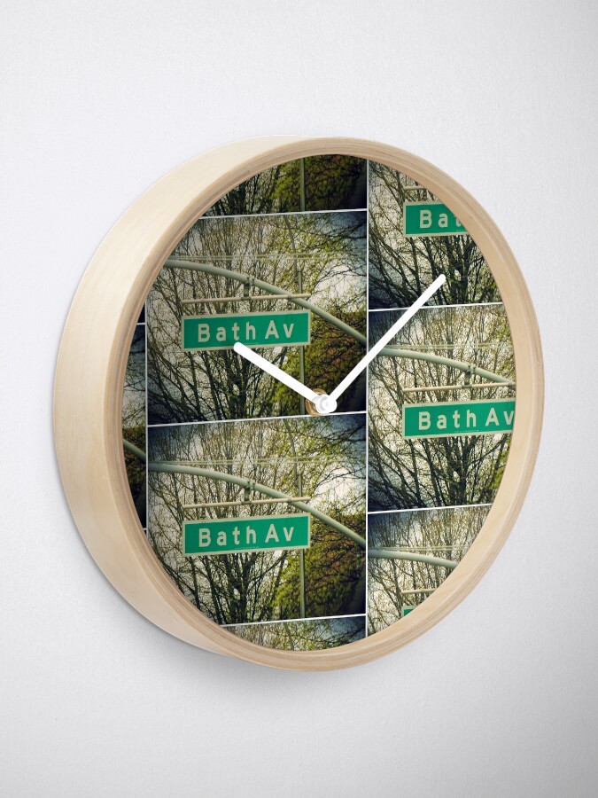 Bathroom Washroom Restroom Decor Clock By Picsbymi Redbubble