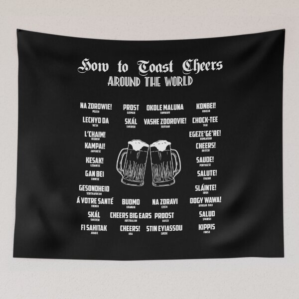 Item preview, HOW TO Cheers / Cheers in the World with Beer I Map designed and sold by ChrisFeil.