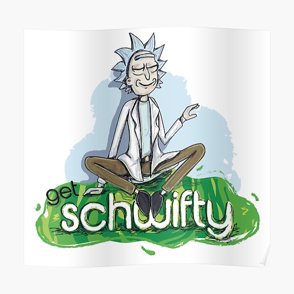Relaxing rick, Rick and Morty Poster