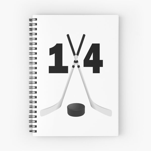 Item preview, Hockey number 14 - fourteen with sticks and disc designed and sold by AllShirts21.