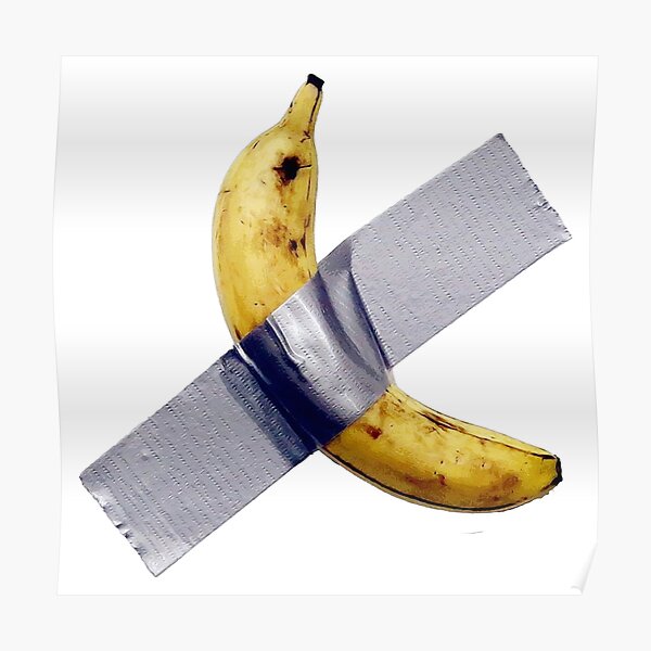 Poster Klebeband Banane Redbubble