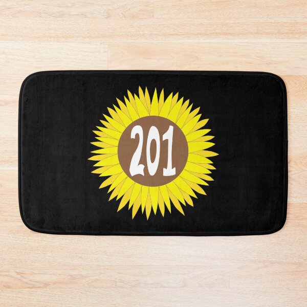 Item preview, Hand Drawn New Jersey Sunflower 201 Area Code designed and sold by itsrturn.