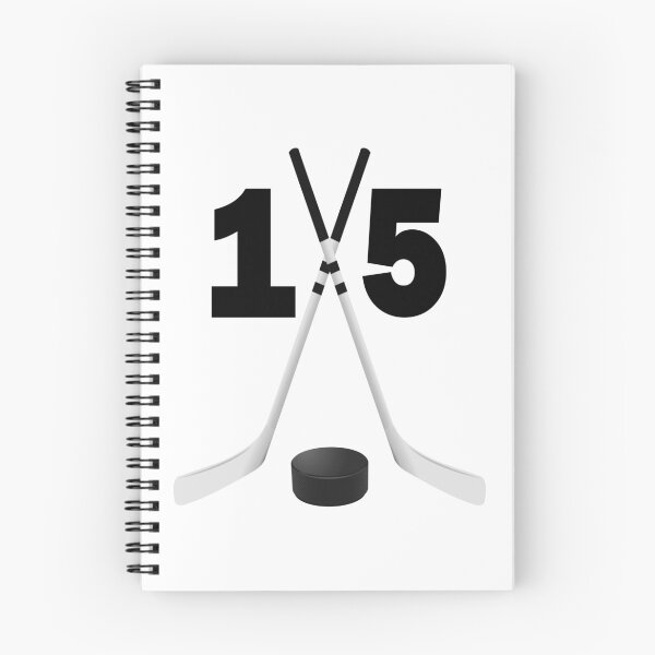 Item preview, Hockey number 15 - fifteen with sticks and disc designed and sold by AllShirts21.